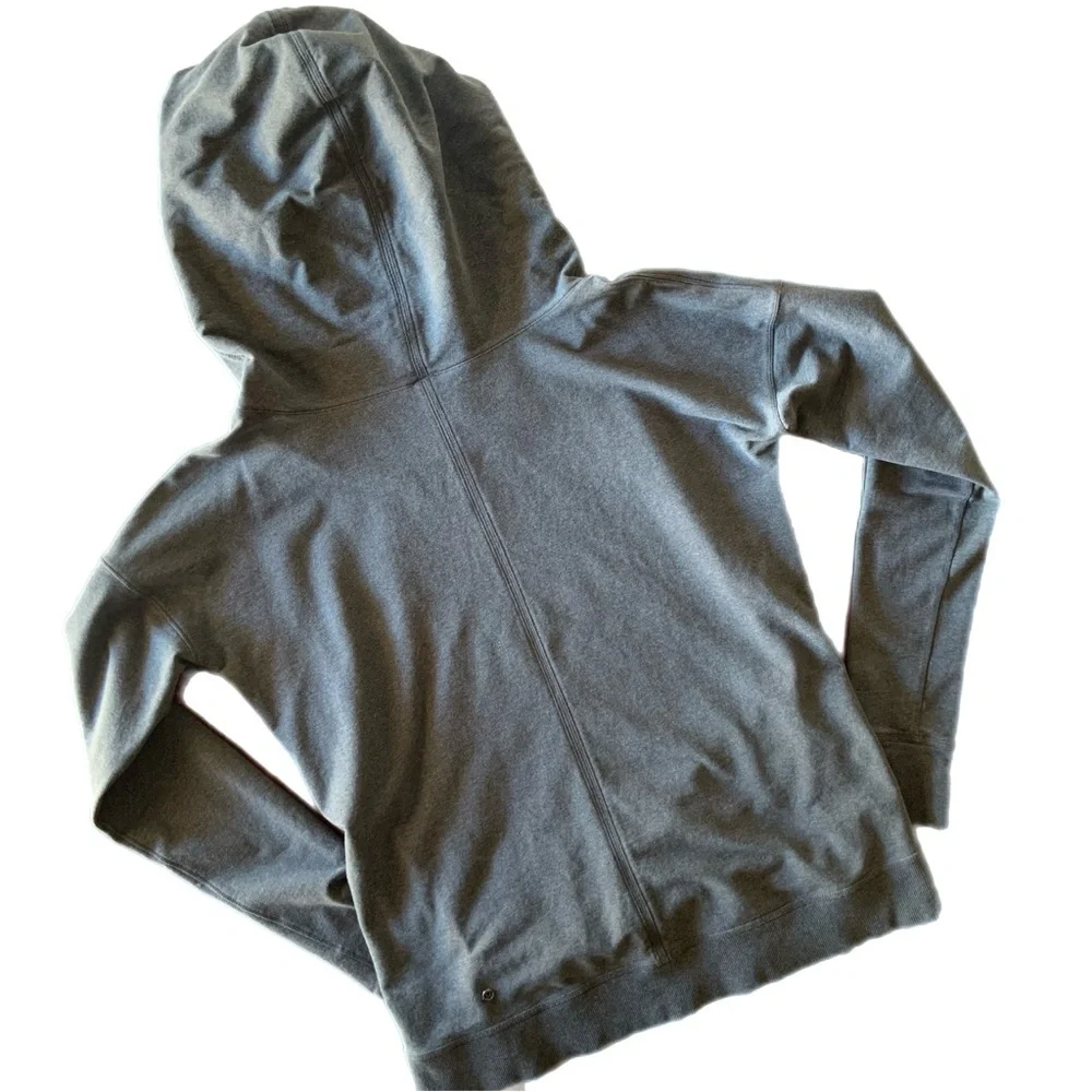 Lululemon Stress Less Hoodie Heathered Dark Grey